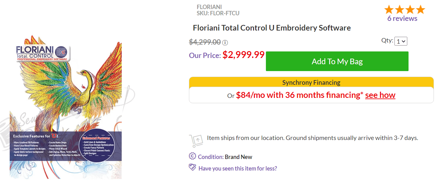 Top 5 Embroidery Software Choices in 2024: Floariani Total Control U Pricing