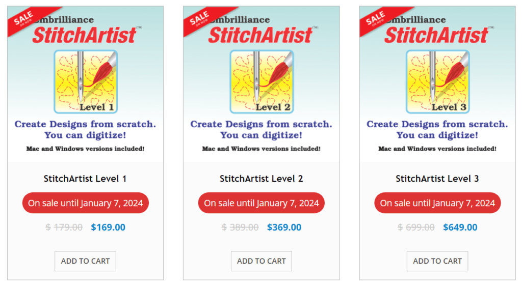 Top 5 Embroidery Software Choices in 2024: StitchArtis Pricing